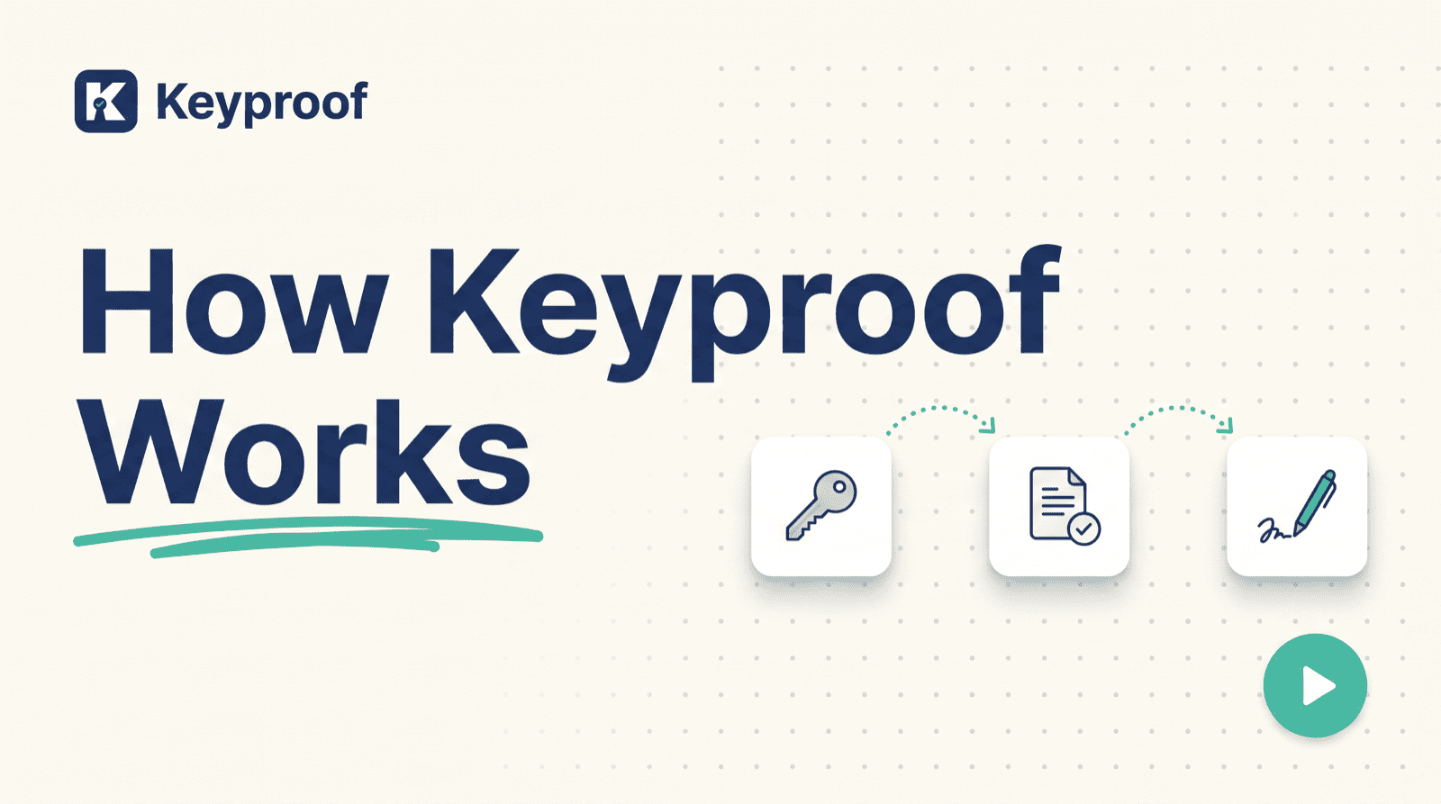 Keyproof product demo video — showings, applications, and lease e-sign in one platform